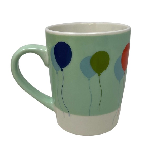 Starbucks 2020 Coffee Mug Cheetah and Balloons Green‎ and Ivory 10oz - Picture 2 of 5